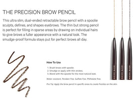 Kevyn Aucoin brow pencil swatch shows natural color payoff for fuller look.