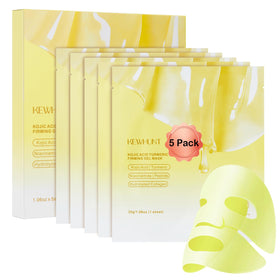 Kewhunt Kojic Turmeric Mask jar front highlighting glow potential for radiant skin.