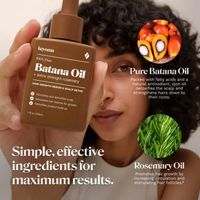 Keyoma Batana Oil supports color-treated hair with gentle nourishment.