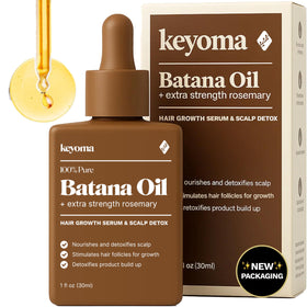 Keyoma Batana Oil with Rosemary bottle ready for nourished scalp and shine.