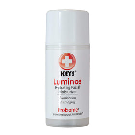 Keys Luminos bottle shows a clean chemical-free base for radiant skin