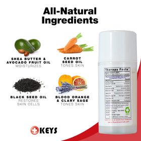 Keys Luminos avocado oil and aloe vera provide soothing hydration