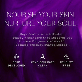 Keys Soulcare Firm Belief cream on skin shows smooth, plump finish.