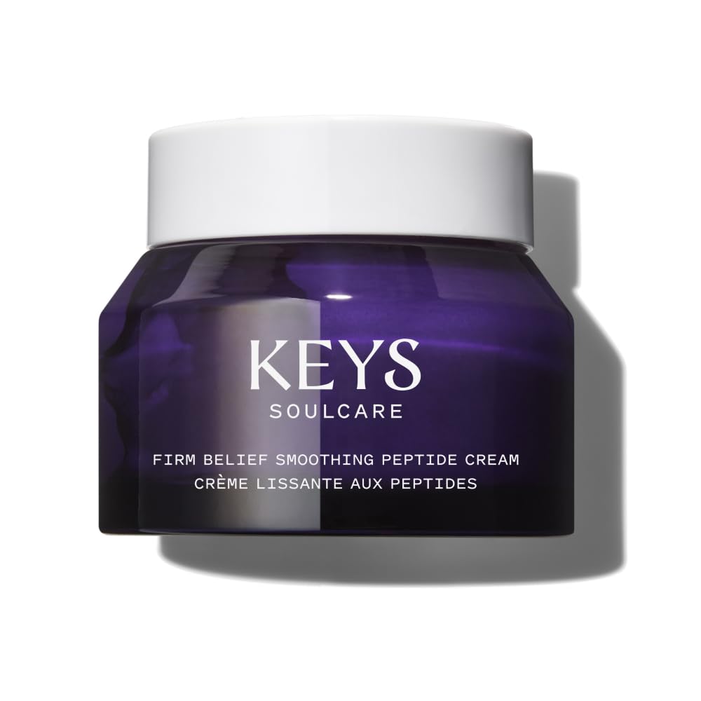 Keys Soulcare Firm Belief cream bottle highlights hydration and a smooth, supple complexion.