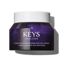 Keys Soulcare Firm Belief cream bottle highlights hydration and a smooth, supple complexion.