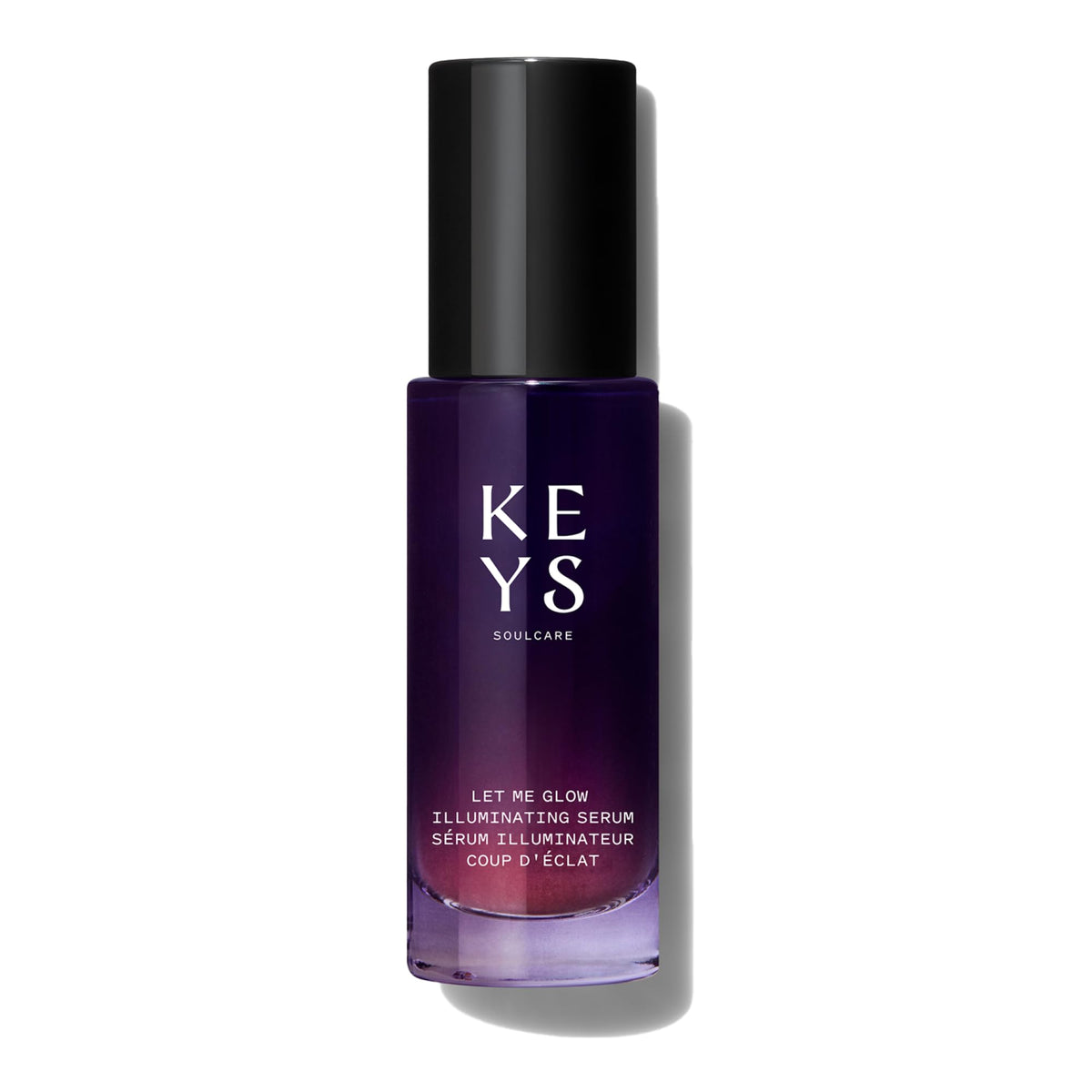 Keys Soulcare Let Me Glow serum bottle glowing for radiant skin