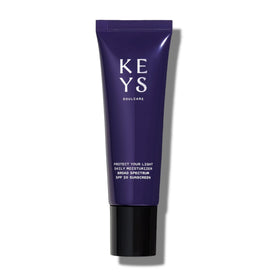 Keys Soulcare Protect Your Light SPF 30 moisturizer bottle for daily hydration and protection