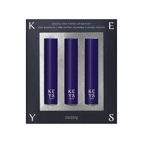 Keys Soulcare Soulful Kiss lip balm set front view showing packaging and product presence