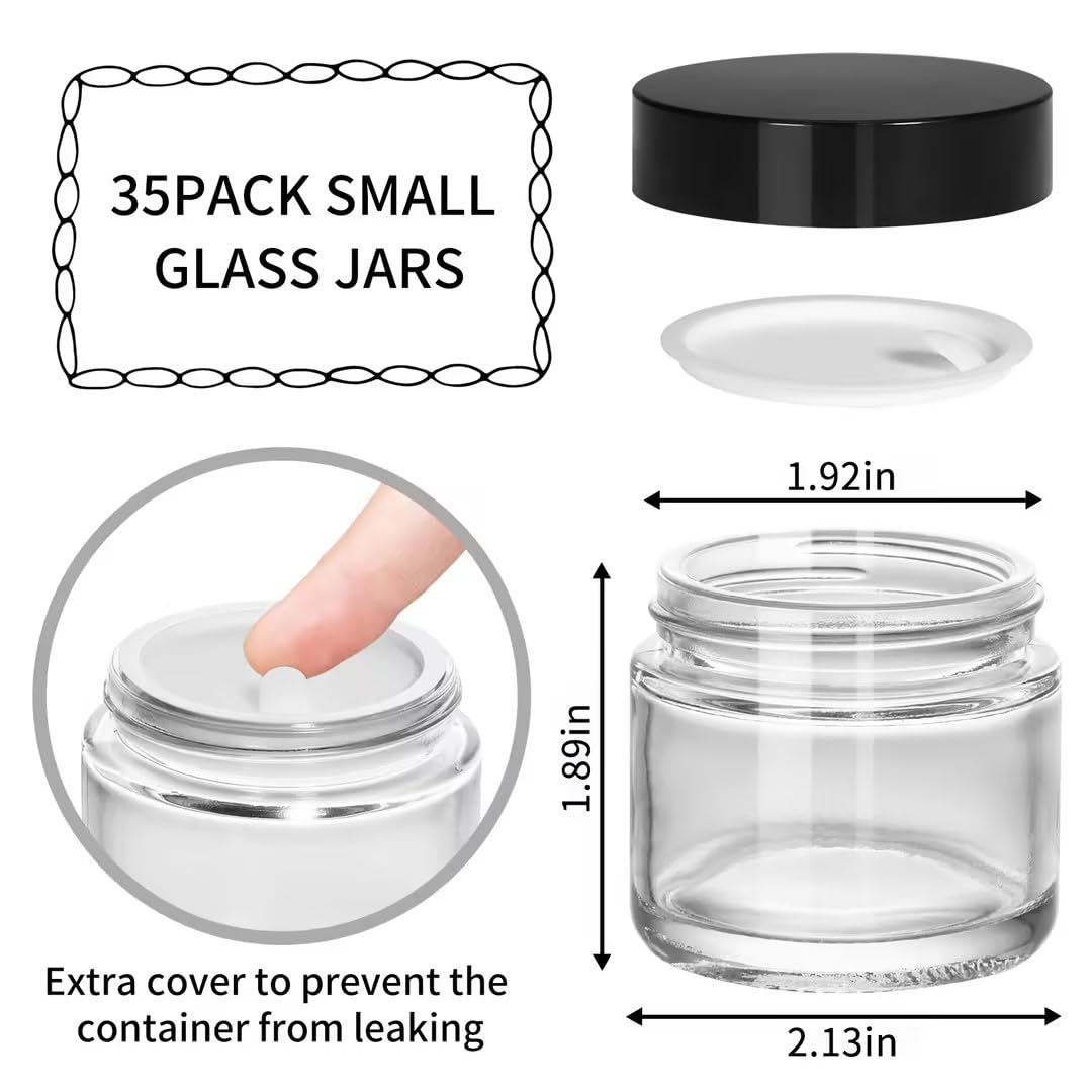 KeyWING 2oz clear glass jar highlights product visibility and premium feel