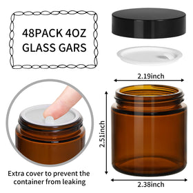 KEYWING amber glass jar protects handmade cosmetics from light while presenting them elegantly.