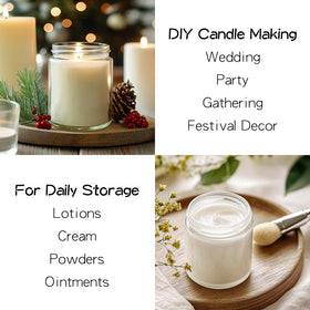 KEYWING candle-making jar with airtight lid ensures secure seal during cooling.