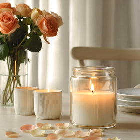 KEYWING clear glass jar is easy to clean and reusable after events.
