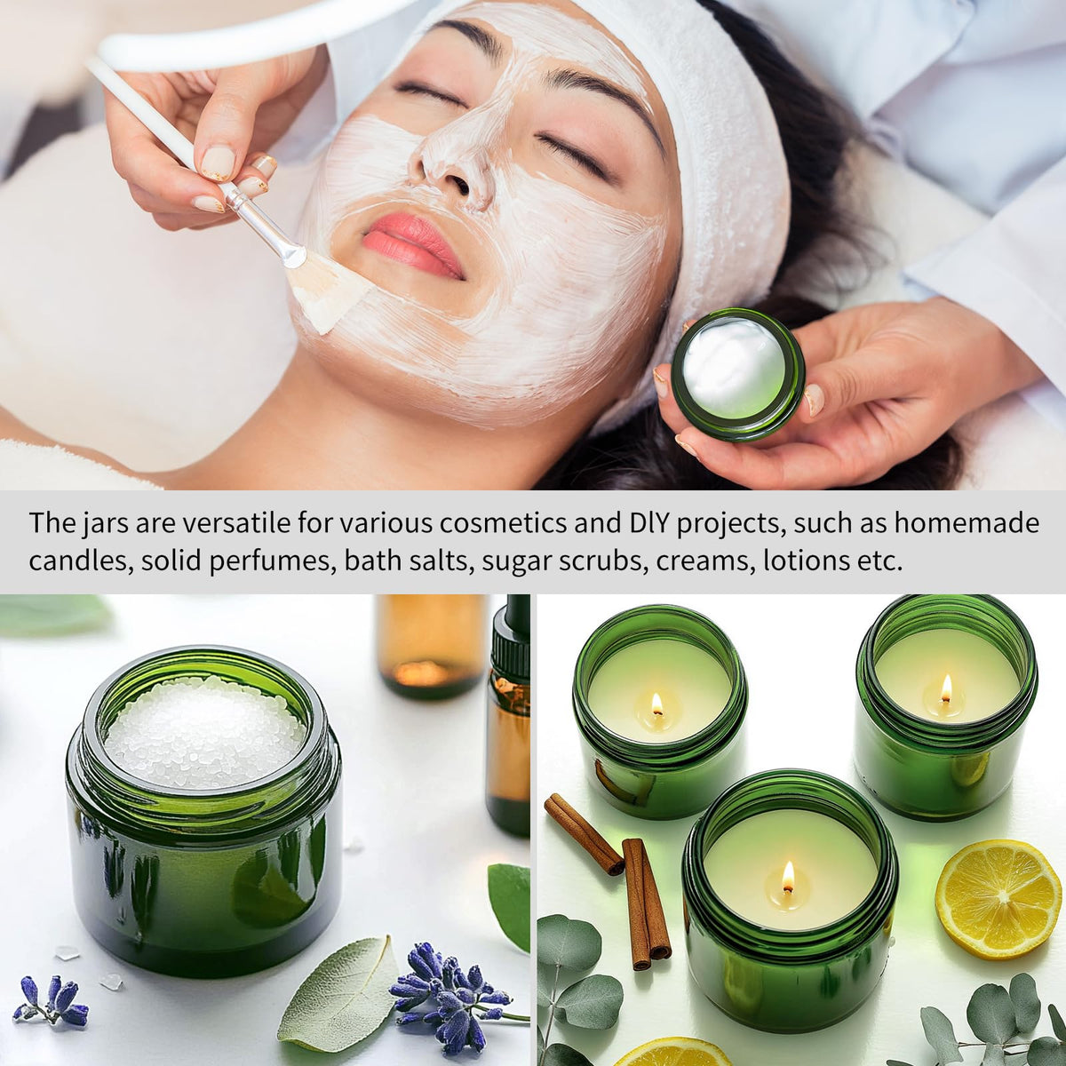 KEYWING green glass protects products from UV while looking premium.