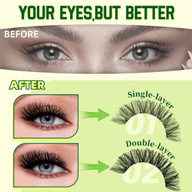 KEYYOU 144pcs lash cluster trays provide versatile options for natural to dramatic looks.