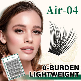 KEYYOU air touch fibers close-up showing feather-light softness.