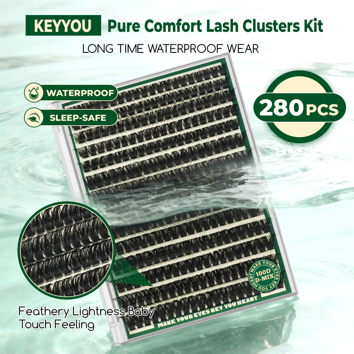 KEYYOU beginner-friendly application tips for easy at-home lashes