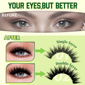 KEYYOU 144pcs cluster lashes showing size variety for customizable looks