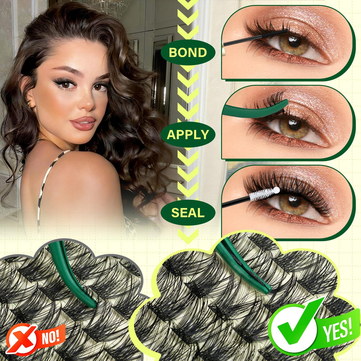 KEYYOU DIY lash kit case keeps everything neatly stored.