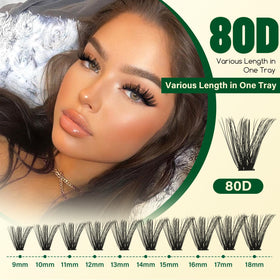 KEYYOU easy apply kit demonstrates beginner friendly DIY lash extensions