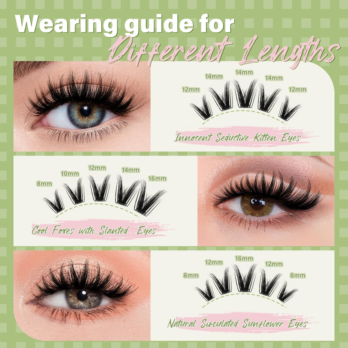 KEYYOU Fairy Wink kit includes an application brush for easy cluster placement during at-home wear.