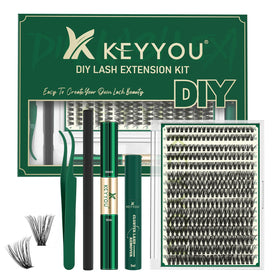 KEYYOU lash extension kit packaging for at-home upgrades