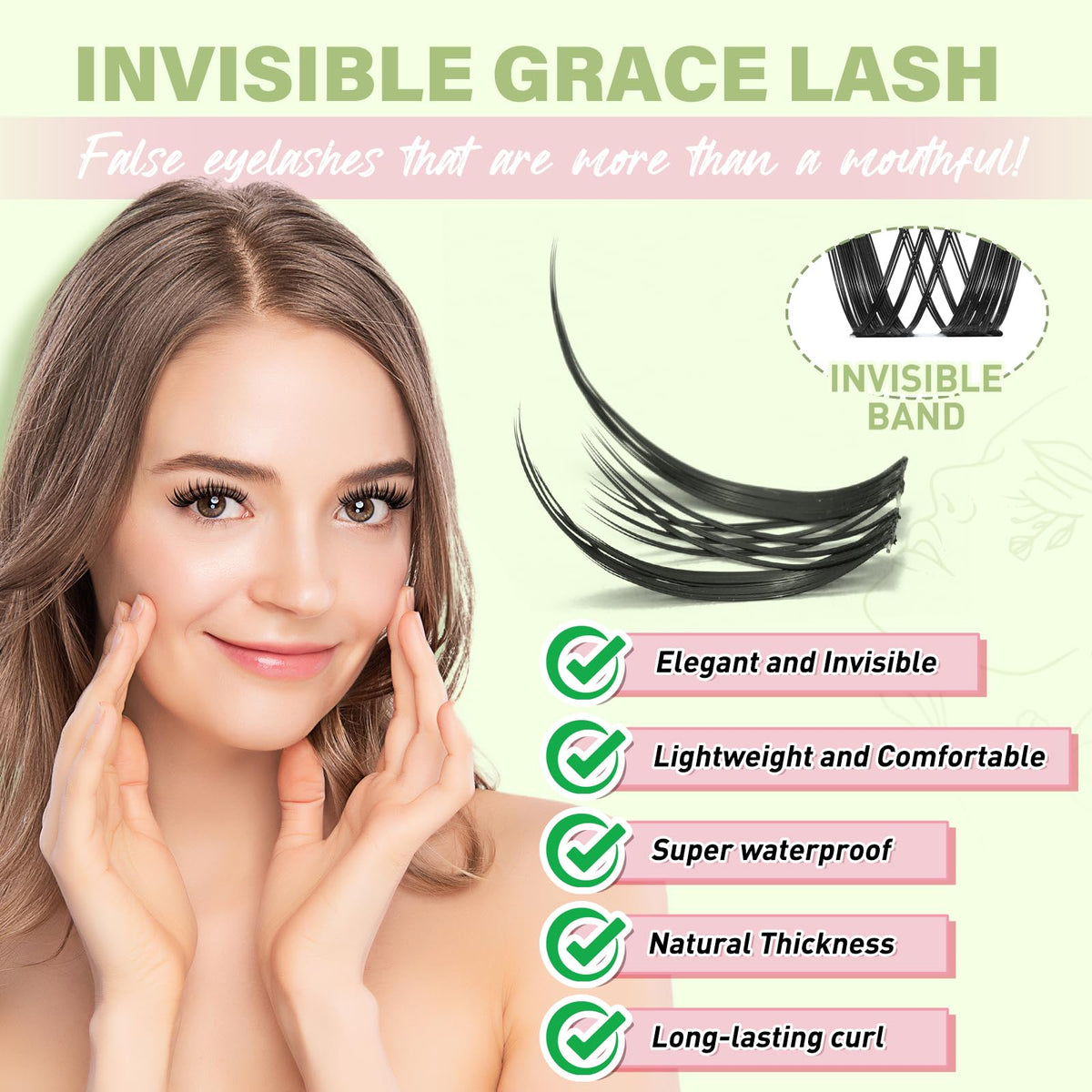KEYYOU Lash glue bottle showing waterproof formula for long-lasting wear