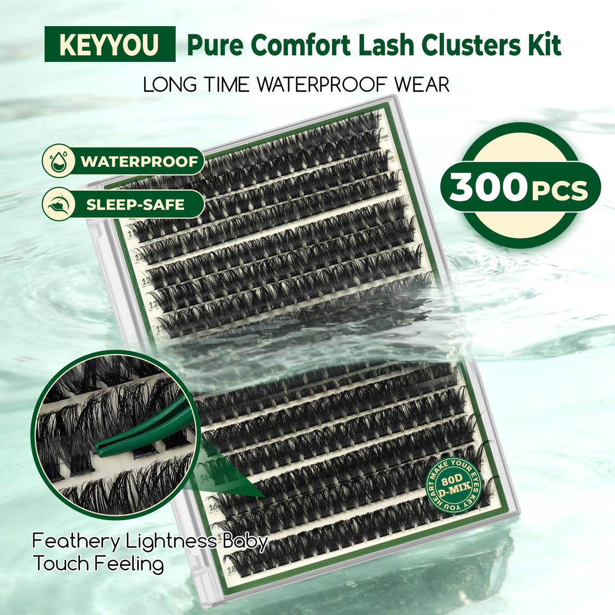 KEYYOU long wear formula visible for all day lashes with minimal maintenance