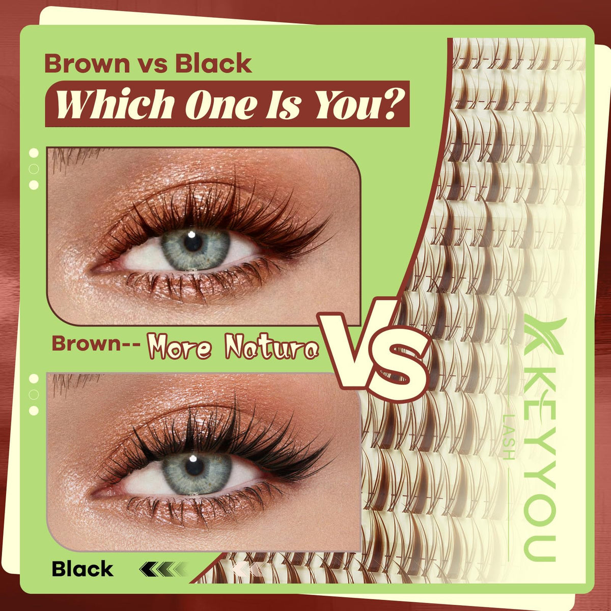 KEYYOU Manga 8-16mm Lash Extension Kit offers versatile length options