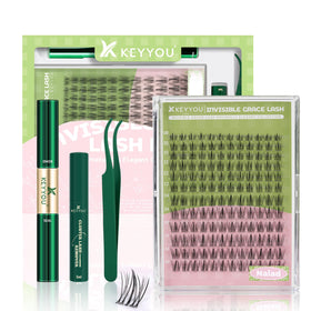 KEYYOU Naiad Lash Clusters Kit box for at-home extensions