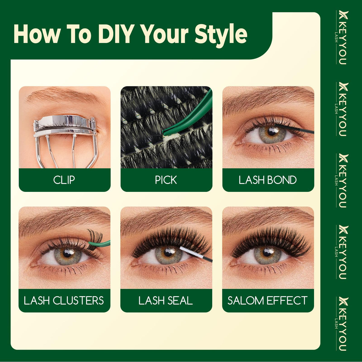 KEYYOU ideal for date or party lashes in everyday wear scenarios