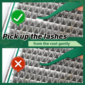 KEYYOU packaging displays 144 lash clusters.