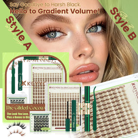 KEYYOU Spiky Anime C Curl Lashes create bold eye texture