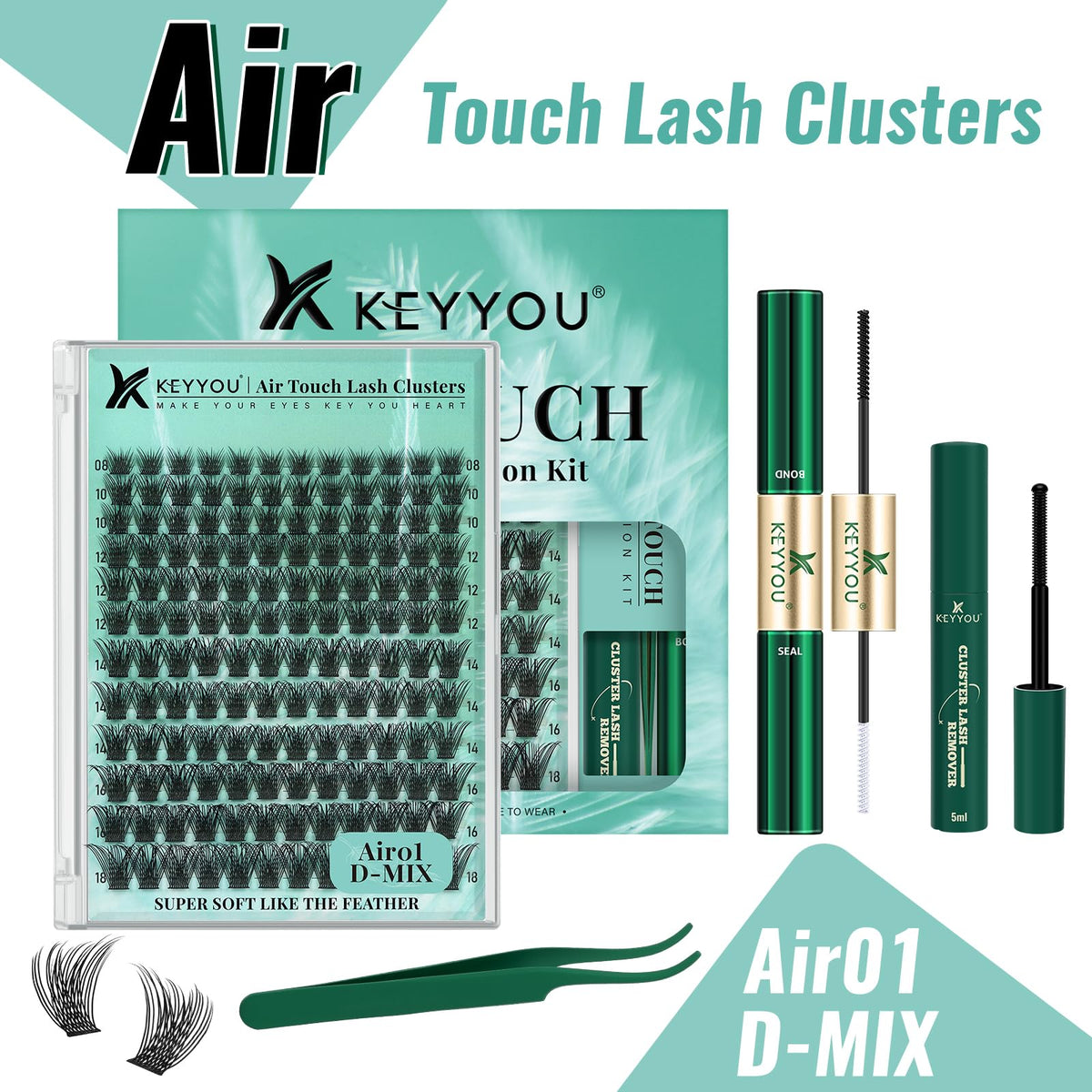 KEYYOU ultra-lightweight clusters stay comfortable from morning to night.