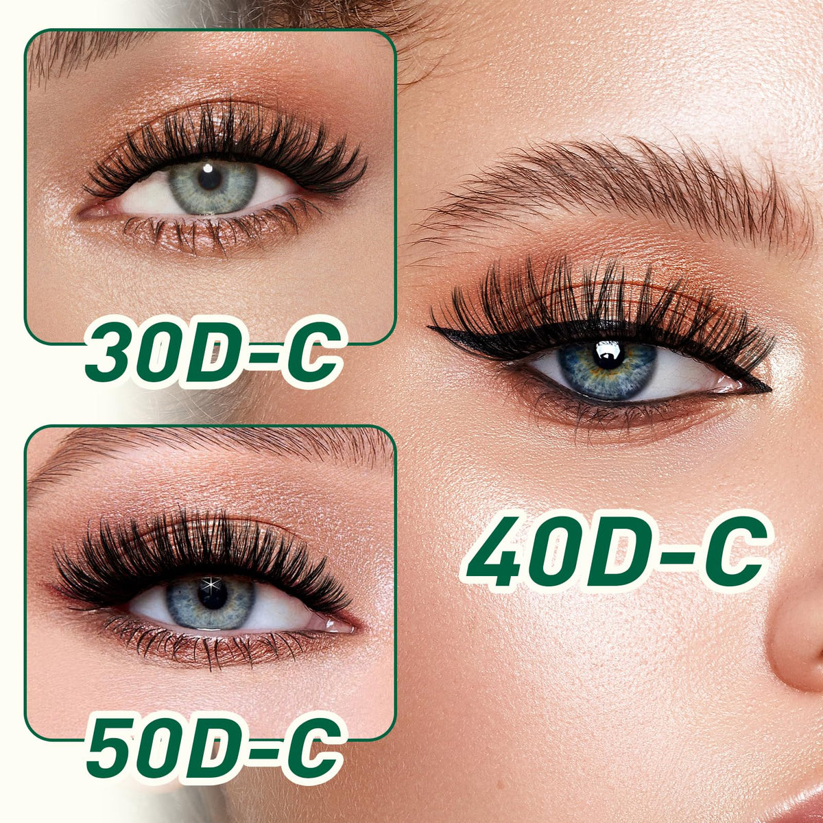 KEYYOU Upgraded rayon fibers deliver feather-soft breathable lashes