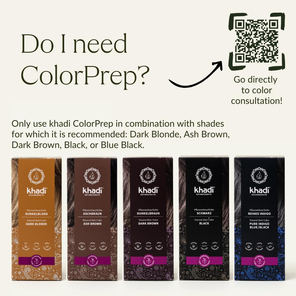 KHADI Color Prep plant-based pigments for gentle color development.