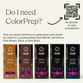 KHADI Color Prep plant-based pigments for gentle color development.