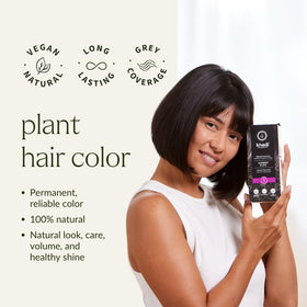 KHADI henna-indigo powder blends for plant-based color.