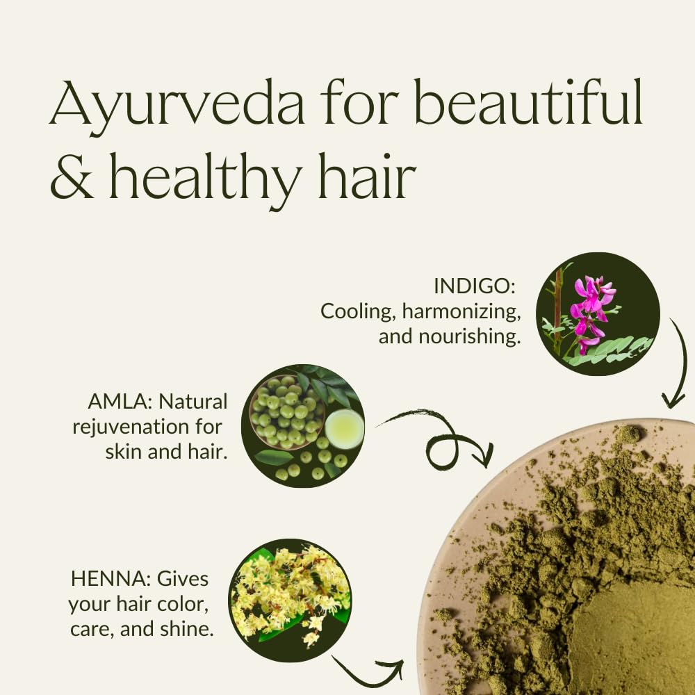 KHADI Natural hair color shine capturing vibrant, healthy-looking radiance