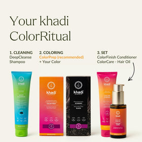 KHADI 100% natural vegan formula without synthetic additives.
