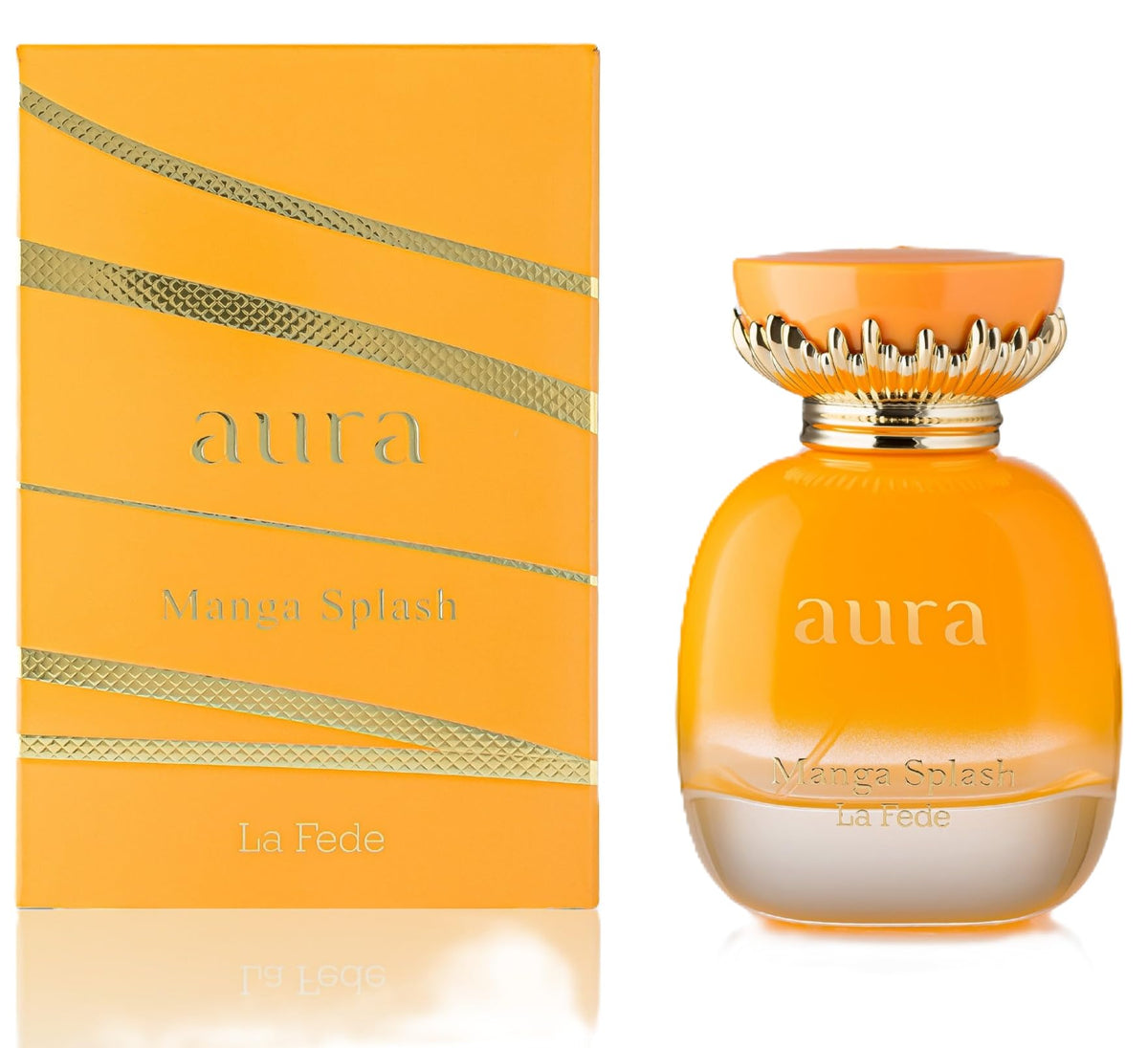 Khadlaj La Fede Aura Manga Splash packaging highlighting premium long-lasting fragrance
