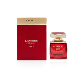 Khadlaj Lé Prestige Bold middle notes featuring violet and jasmine for refined elegance.