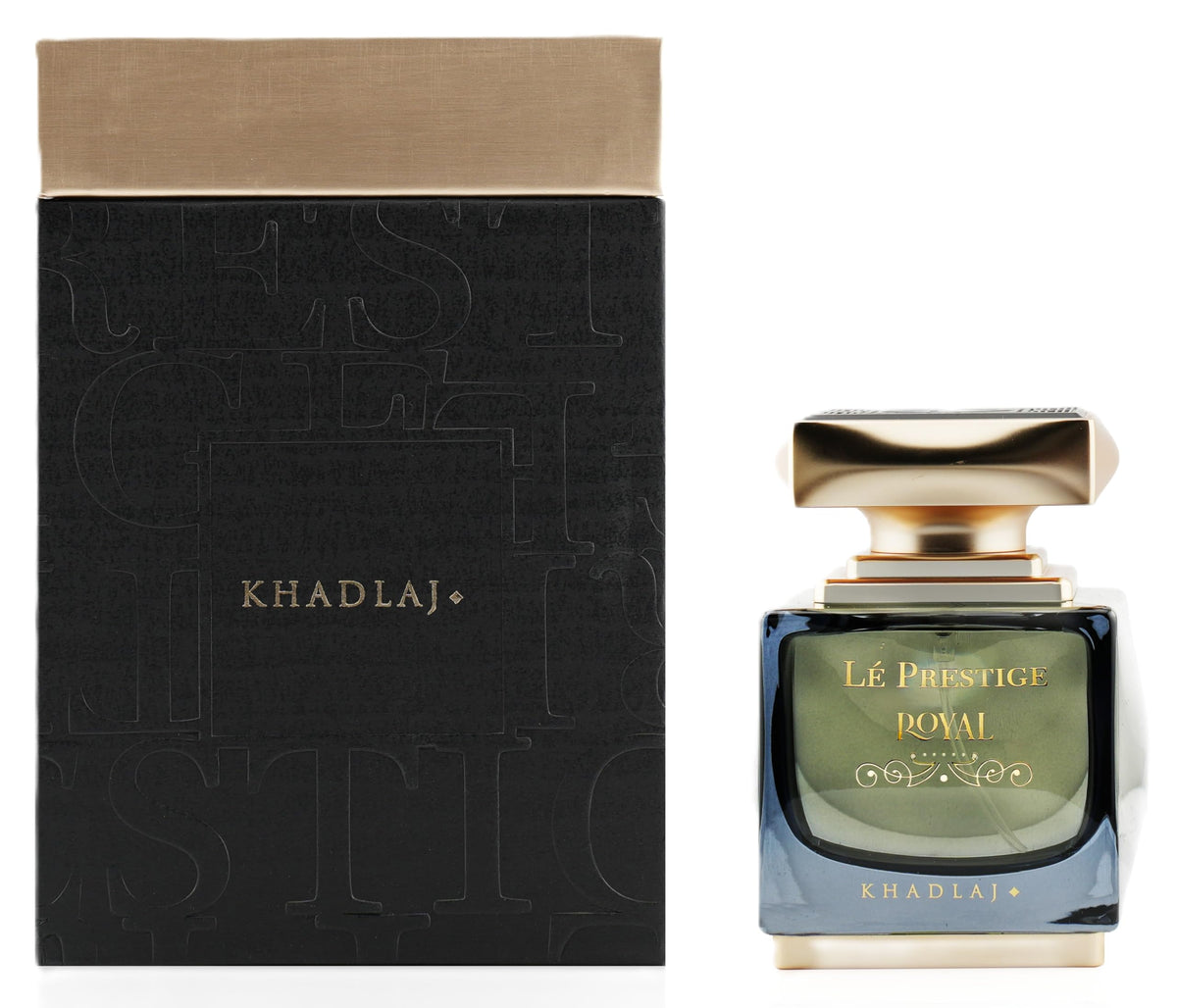 Khadlaj Le Prestige Royal base notes image, amber and vanilla warmth for evening wear