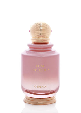 KHADLAJ PERFUMES Rose Couture bottle front highlights elegance for everyday wear with a lasting impression.