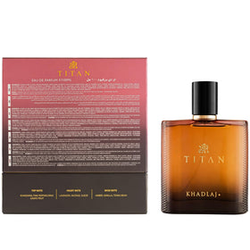 Khadlaj Titan heart notes emphasize lavender and incense for refined depth.