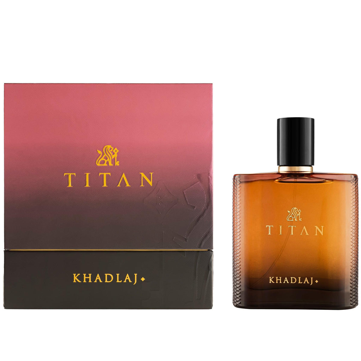 Khadlaj Titan opening notes visual highlights mandarin and pink pepper for an energizing start.
