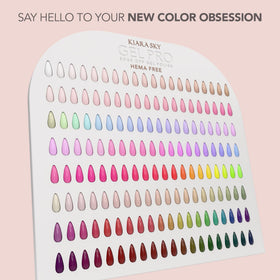 KIARA SKY California Dreaming salon setup shows organized client-ready collection