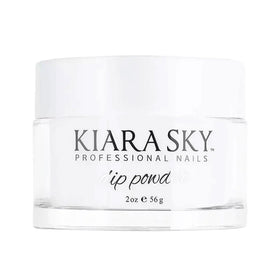 Kiara Sky Dip Powder Essentials Clear jar closeup for durable, natural-looking nails.