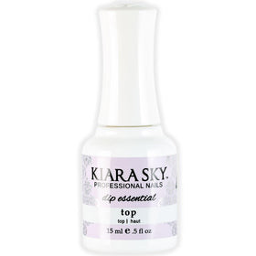 Kiara Sky Dip Top Coat bottle displays a glossy, professional finish.