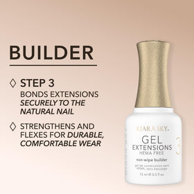 KIARA SKY EaseGlide FiberBrush close-up—precise cuticle control for smooth, self-leveled application.