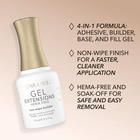 KIARA SKY gel extension nails—quick soak-off removal and long-lasting wear.